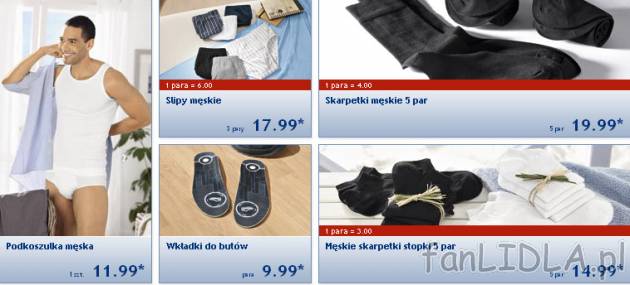 Skarpetki i bielizna męska