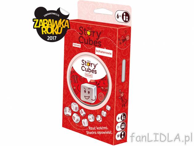 Story Cubes , cena 39,99 PLN 
- wciągająca gra kreatywna
- w zestawie: 9 kostek ...