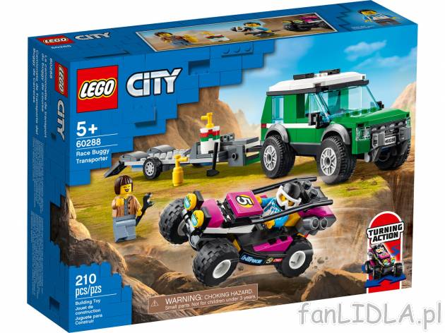 60288 Transporter łazika wyścigowego Lego, cena 64,90 PLN  

Opis