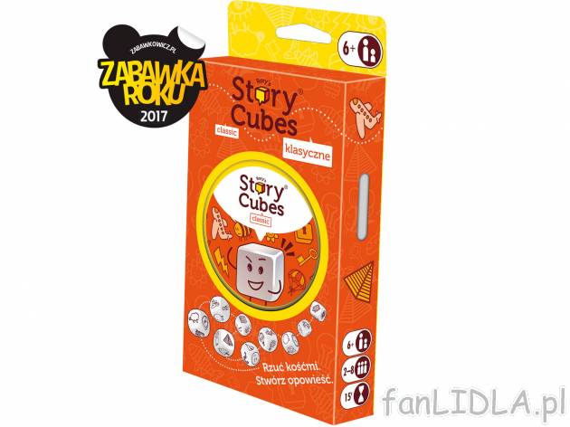 Story Cubes , cena 39,99 PLN 
- wciągająca gra kreatywna
- w zestawie: 9 kostek ...
