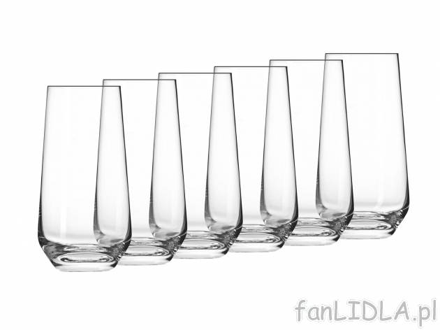 Zestaw 6 szklanek 480 ml , cena 29,99 PLN 
- wysokość: 155 mm
- szkło crystalline ...