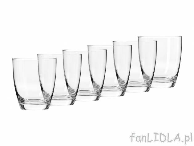 Zestaw 6 szklanek 400 ml , cena 29,99 PLN 
- wysokość: 109 mm
- szkło crystalline ...