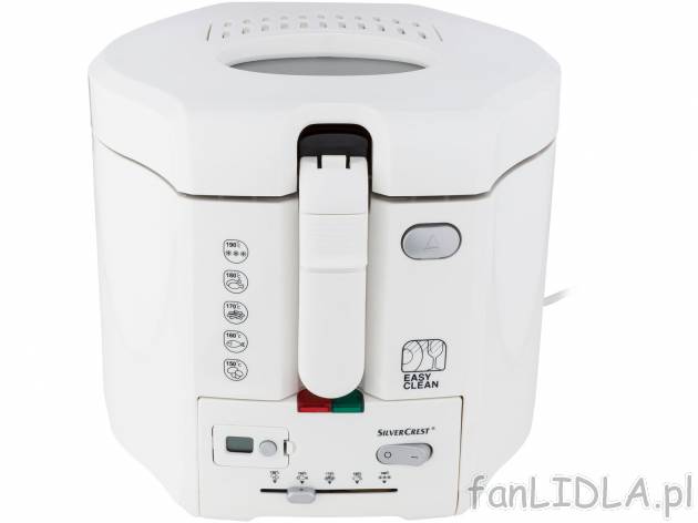 Frytkownica 2000 W Silverscrest Kitchen Tools, cena 199,00 PLN 
- z izolowaną termicznie ...