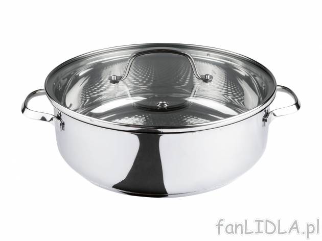 Patelnia z pokrywką Ø 28 cm Ernesto, cena 99,00 PLN 
- patelnia odporna na temp. ...