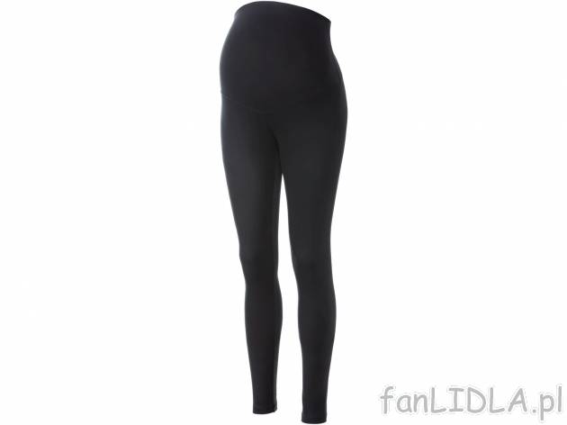 Legginsy ciążowe z biobawełną Esmara, cena 29,99 PLN 
- 95% biobawełny, 5% ...