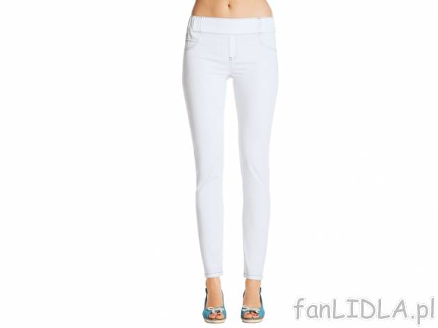 Jegginsy z denimu Esmara, cena 29,99 PLN za 1 para 
- rozmiary: 36- 42 (nie wszystkie ...