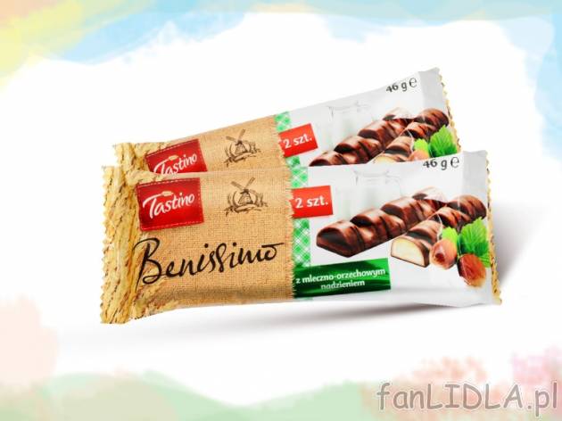Benissimo , cena 1,19 PLN za 46 g, 100g=2,59 PLN. 
- Oferta ważna od 26. maja ...