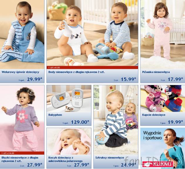 Lidl ubranka dla dzieci