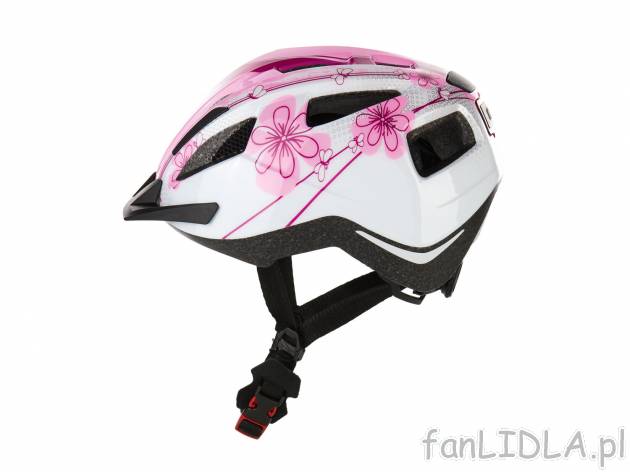 Kask rowerowy dziecięcy z tylną lampką Crivit, cena 54,90 PLN 
- rozmiar: 49-54 ...