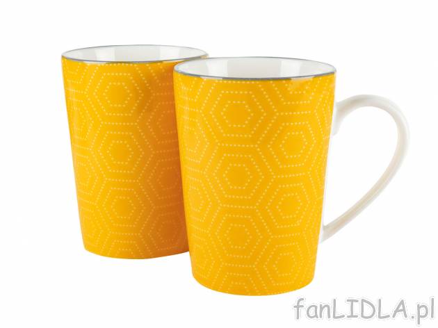Zestaw kubków z porcelany Ernesto, cena 19,99 PLN 
3 zestawy do wyboru 
- przystosowane ...