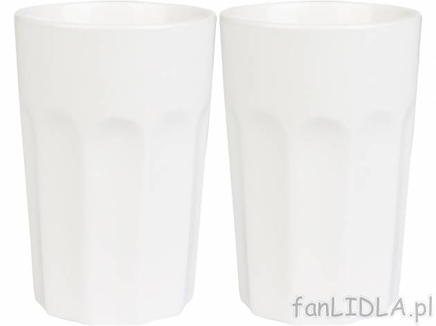 Zestaw szklanek porcelanowych, 2 szt. Ernesto, cena 24,99 PLN 
szklanki do kawy ...
