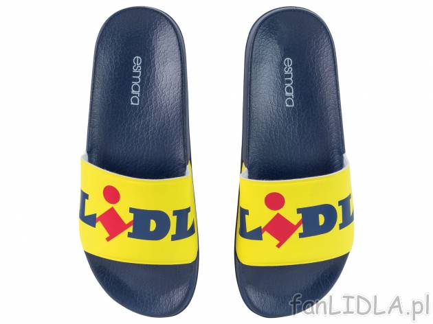 Klapki damskie z logo LIDL Esmara, cena 24,99 PLN 
- rozmiary: 37-41
- lekka, ...