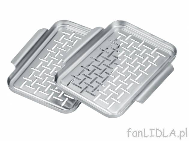 Tacki do do grillowania , cena 49,99 PLN 
2 szt. x 29 x 25 x 2,7 cm 
- idealne do ...