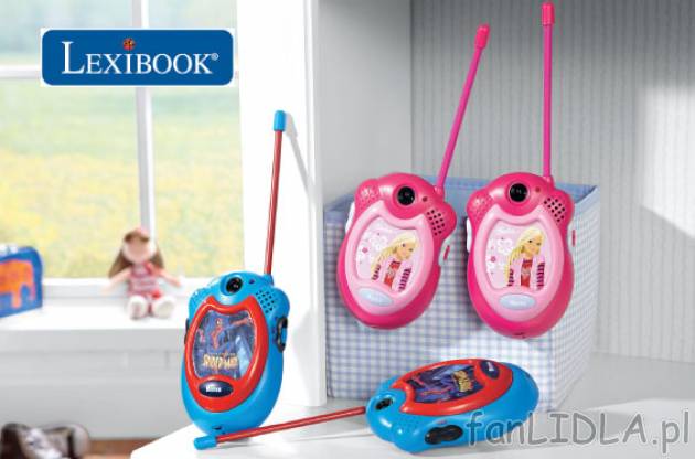 Walkie-talkie Spider-Man lub Barbie cena 59,90PLN
- funkcja &#8222;alfabet ...