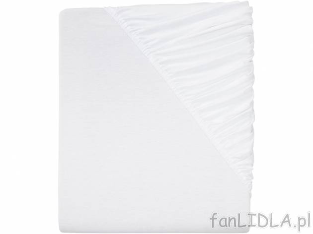 Prześcieradło z dżerseju z gumką Meradiso, cena 19,99 PLN 
90-100 x 200 cm 
- ...