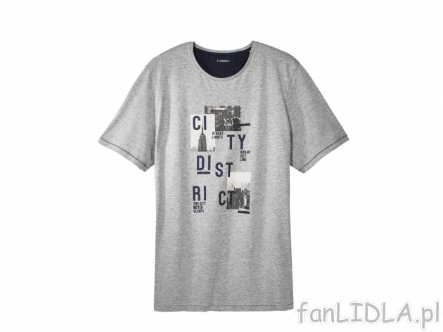 T-shirt , cena 19,99 PLN. T-shirt męski wykonany ze 100% bawełny, z modnymi nadrukami. ...