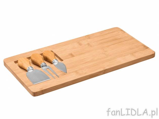 Deska do serów z nożami , cena 24,99 PLN. Elegancka deska ze specjalnym wgłębieniem ...