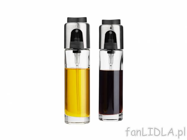 Dozowniki z rozpylaczem Ernesto, cena 19,99 PLN 
- 2 x&nbsp;90 ml
- ze stalą ...