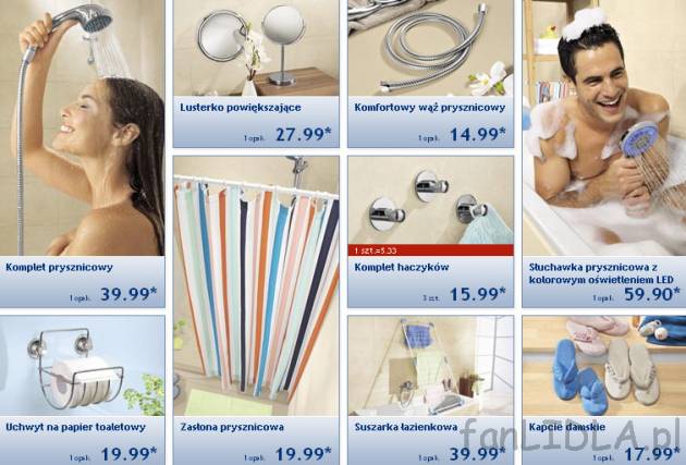 Akcesoria do łazienki z Lidla