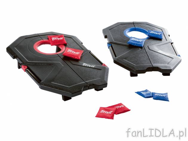 Zestaw bean bag Crivit, cena 79,90 PLN 
- tablica: ok. 60 x 45 x 2,5 cm
- 2 składane ...