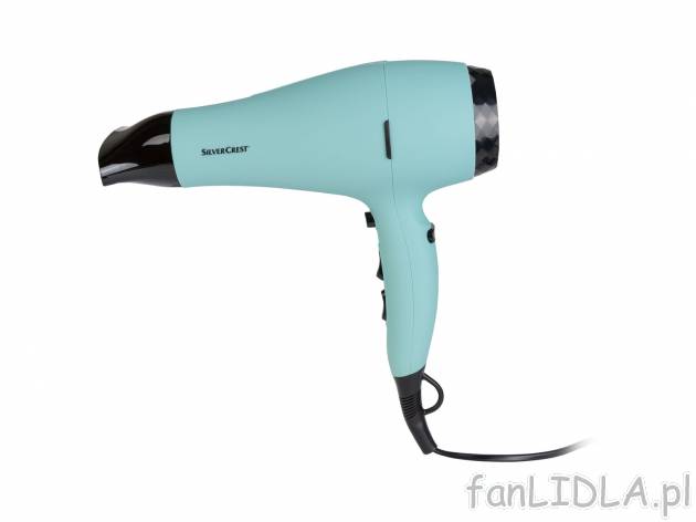 Suszarka z jonizacją 2200 W Silvercrest, cena 39,99 PLN 
- 2 stopnie nawiewu
- ...