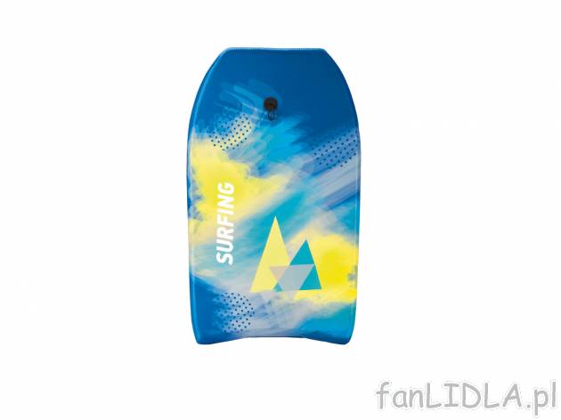 Deska bodyboard Crivit, cena 49,99 PLN 
- ok. 83 x 46 x 5 cm (dł. x szer. x wys.)\
- ...