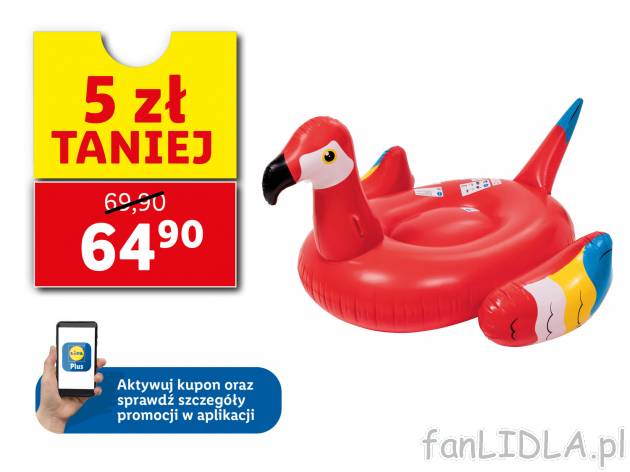 Dmuchana papuga Crivit, cena 69,90 PLN 
- wykonane z wytrzymałego winylu
- 5 ...