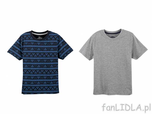 Koszulka chłopięca, 2 szt. , cena 22,99 PLN. T-shirty o różnych wzorach, m.in. ...