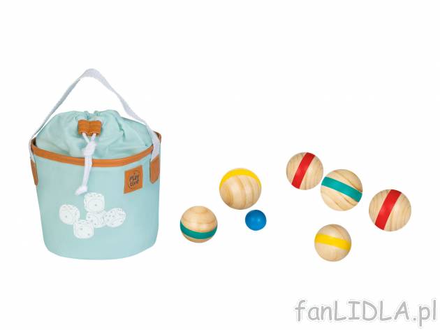 Zestaw do gry w boule Playtive, cena 44,99 PLN 
- z naturalnego drewna
- w zestawie ...