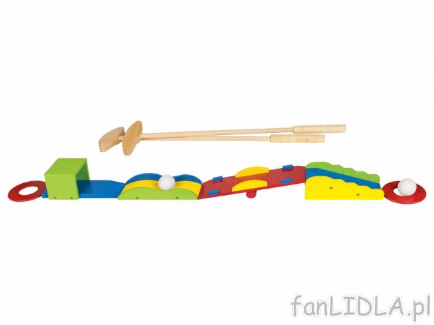 Drewniany zestaw do gry w minigolfa Playtive, cena 44,99 PLN 
- z naturalnego drewna
- ...