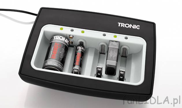 Ładowarka do akumulatorków Tronic w cenie 37,99PLN. 
- do akumulatorków Ni-MH ...