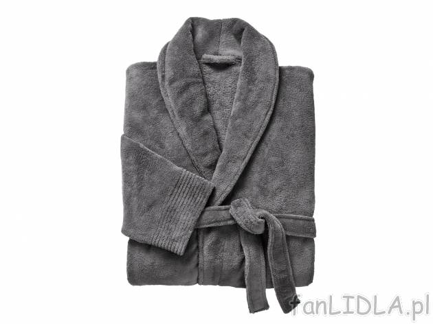 Szlafrok , cena 39,99 PLN 
- rozmiary: M-XXL
- klasyczny fason
- chłonny i szybkoschnący
- ...