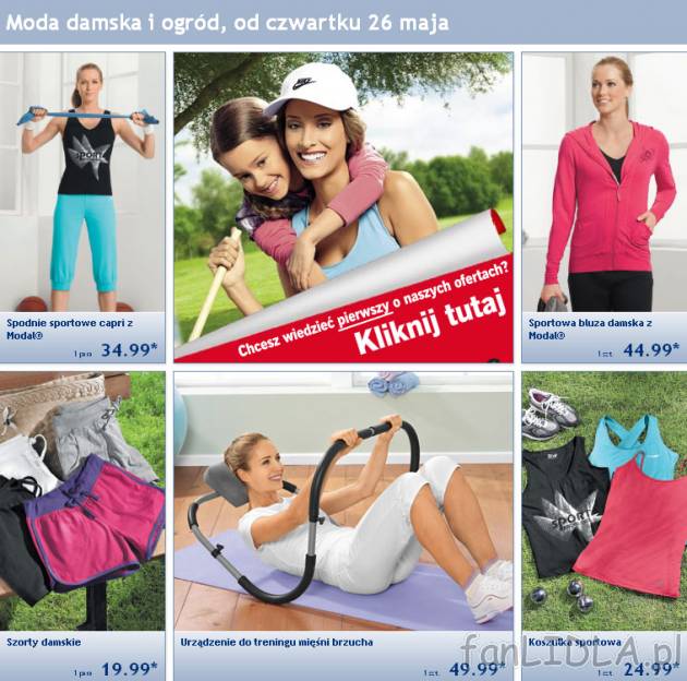 Gazetka Lidl od czwartku 26 maja 2011. Moda damska i ogród