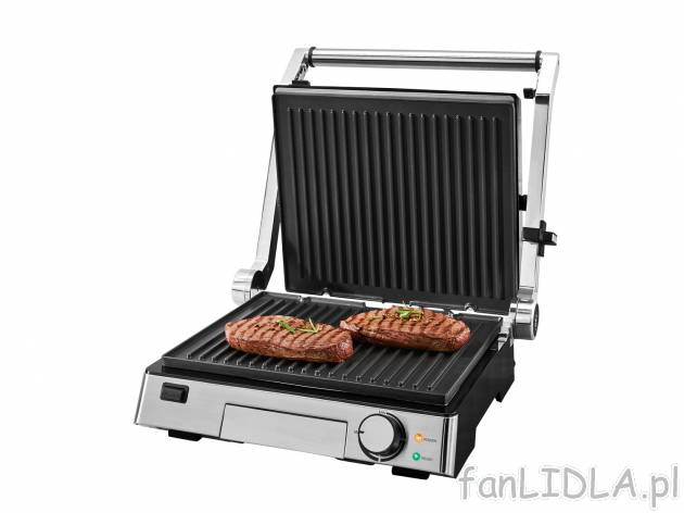 Grill kontaktowy 2000 W , cena 179,00 PLN 
- 3 w 1: grill kontaktowy, opiekacz ...