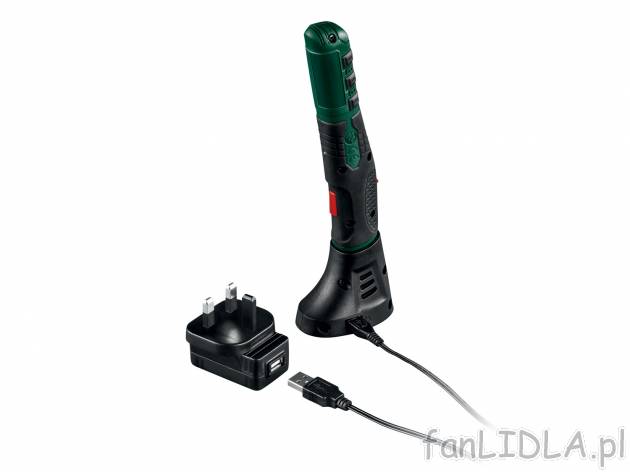 Akumulatorowa lutownica , cena 69,90 PLN 
- gumowany uchwyt
- lampka robocza LED
- ...
