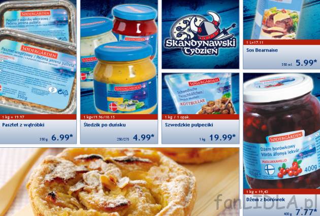 Pasztet z wątróbki, śledzik po duńsku, szwedzkie pulpeciki, sos Bearnaise, dżem ...