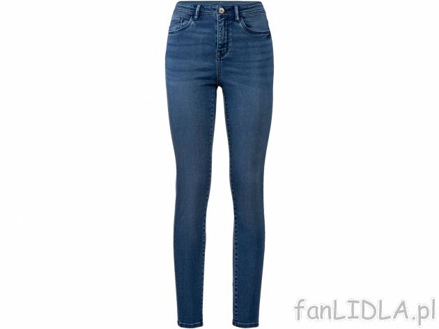Jeansy damskie z lyocellem Esmara, cena 54,90 PLN 
- rozmiary: 36-46
- 64% lyocellu ...