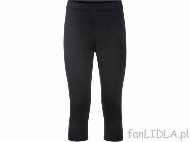Legginsy 3/4 damskie Esmara, cena 17,99 PLN 
- 95% bawełny, 5% elastanu
- rozmiary: ...