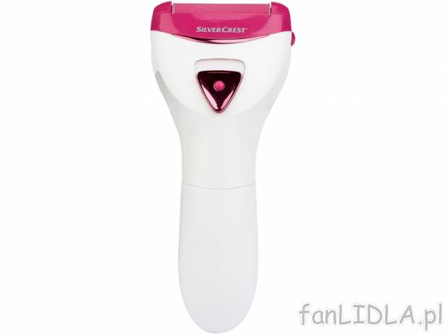 Elektryczny pilnik do stóp Silvercrest Personal Care, cena 29,99 PLN 
- w zestawie: ...