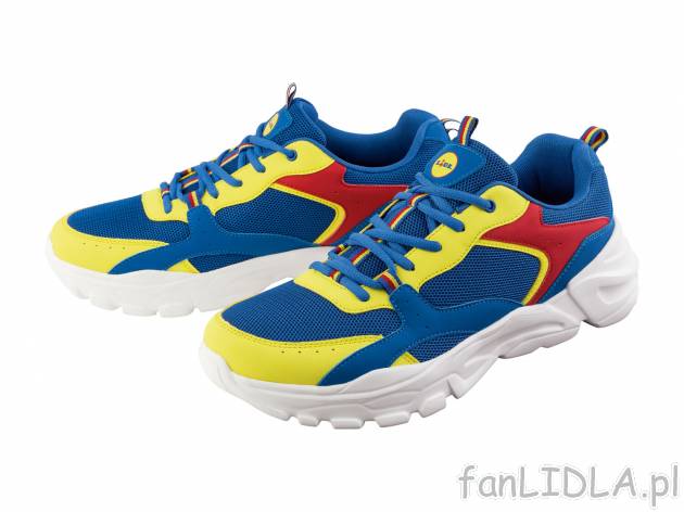 Buty sportowe męskie z kolekcji LIDL , cena 64,90 PLN 
- rozmiary: 41-46
- wygodne ...