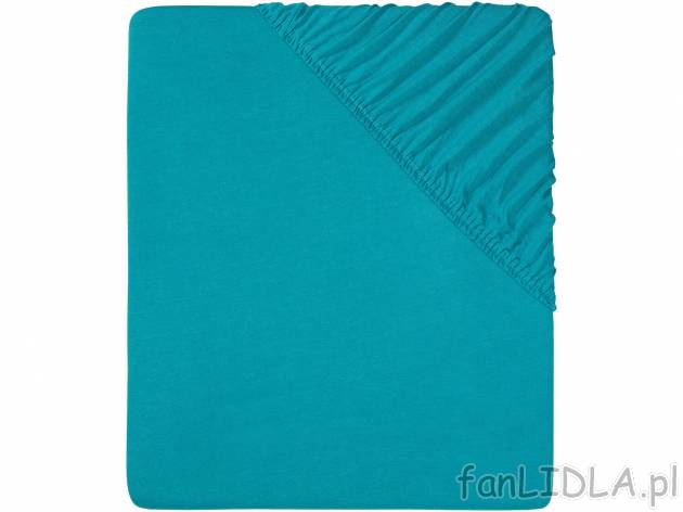 Prześcieradło z dżerseju z gumką Livarno, cena 19,99 PLN 
90-100 x 200 cm 
- ...
