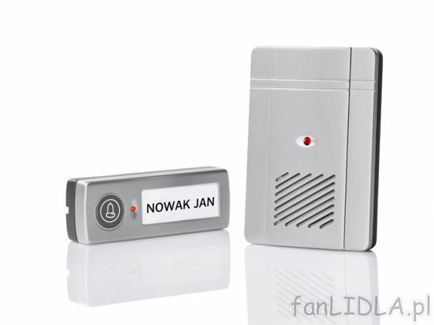 Dzwonek do drzwi sterowany radiowo Silvercrest, cena 29,99 PLN za 1 szt. 
- zasięg ...