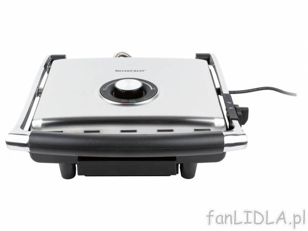 Grill kontaktowy 2000 W Silverscrest Kitchen Tools, cena 139,00 PLN 
- powierzchnia ...