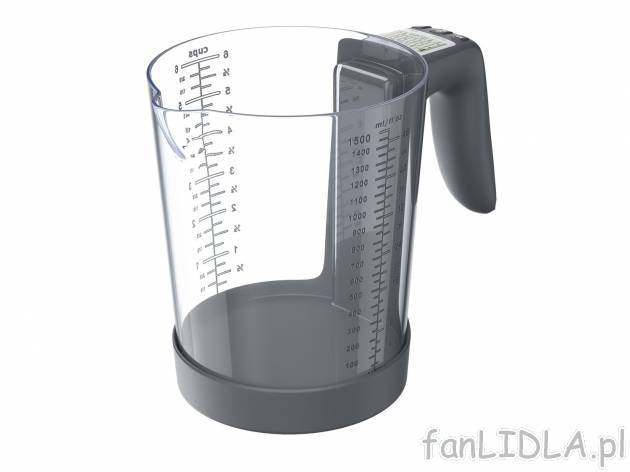Miarka kuchenna elektroniczna z wagą Silverscrest Kitchen Tools, cena 49,99 PLN ...