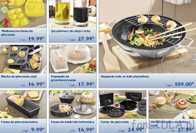 Asortyment do kuchni z gazetki Lidl