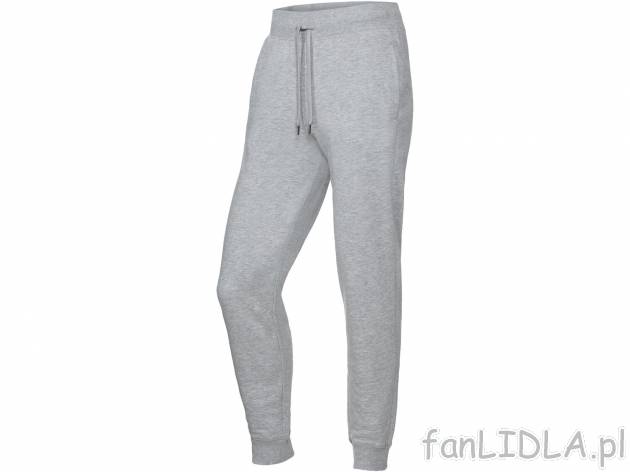 Spodnie dresowe męskie Crivit, cena 34,99 PLN 
- rozmiary: M-XL
- wysoka zawartość ...