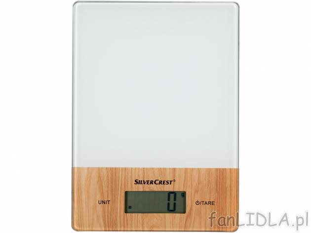 Cyfrowa waga kuchenna Silverscrest Kitchen Tools, cena 29,99 PLN 
- ok. 14,5 x ...
