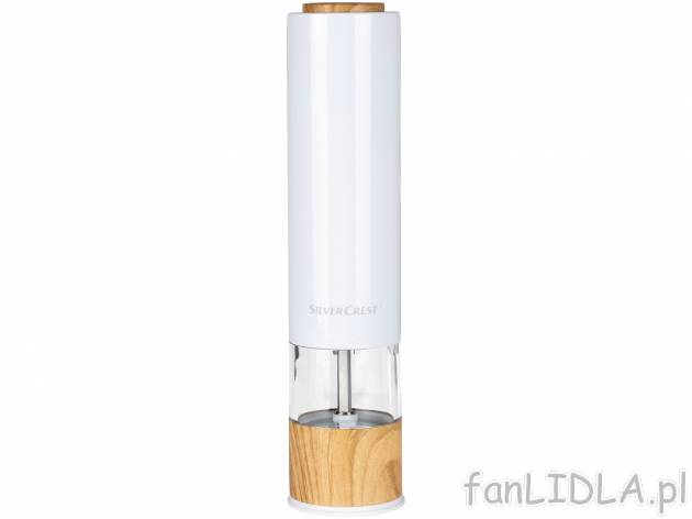 Elektryczny młynek do soli lub pieprzu Silverscrest Kitchen Tools, cena 34,99 PLN ...