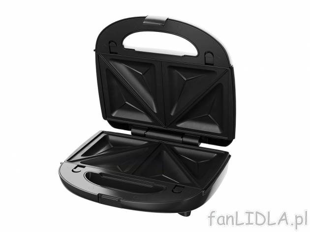 Opiekacz 3 w 1, 750 W Silverscrest Kitchen Tools, cena 79,90 PLN 
- wymienne płyty ...