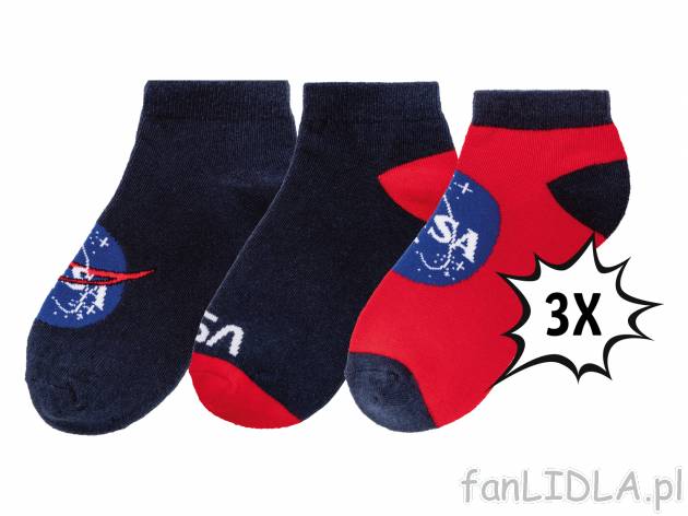 Skarpetki chłopięce z bohaterami bajek, 3 pary* Oeko Tex, cena 3,99 PLN 
*Artykuł ...